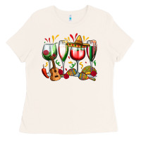 Bone mexico wine glasses Ladies Tee - Zillion Design Studio