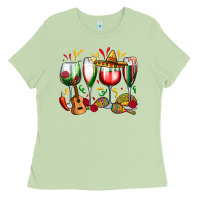 Matcha mexico wine glasses Ladies Tee - Zillion Design Studio