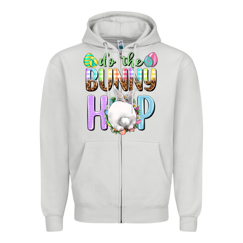 Do The Bunny Hop Zipper Hoodie by NancyCooperArtShop | Teevron