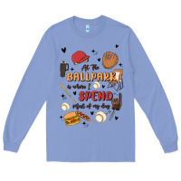Colony Blue at the ballpark is where i spend most of my day Long Sleeve Tee - MaliasSmallBusiness