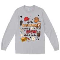 Moon Dust at the ballpark is where i spend most of my day Long Sleeve Tee - MaliasSmallBusiness