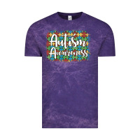 Cloud Purple autism awareness puzzle background Vintage Tee - Artiststas