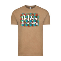 Vintage Coffee autism awareness puzzle background Vintage Tee - Artiststas