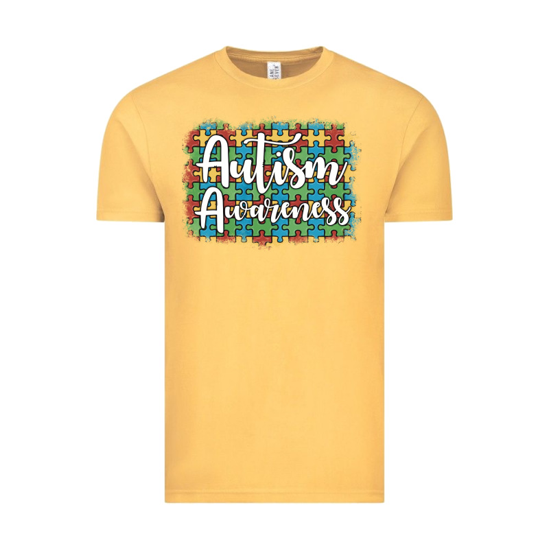 Autism Awareness Puzzle Background Vintage Tee by Artiststas | Teevron
