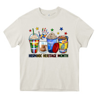 Cream hispanic heritage month coffee cups Heavy Core Tee - Zillion Design Studio