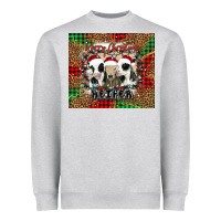 Heather Grey merry Christmas heifer Heavyweight Sweatshirt - Jasminsmagicworld
