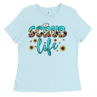 Baby Blue scrub life Ladies Tee - JahusDesignShop
