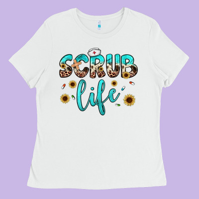 Scrub Life Ladies Tee Designed By Jahusdesignshop