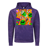Cloud Purple halloween snacks seamless pattern Vintage Hoodie - BundleAndBundleShop