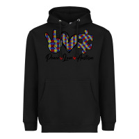 Black Peace Love Autism Heavyweight Hoodie - Bettercallsaul