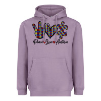 Lavender Peace Love Autism Heavyweight Hoodie - Bettercallsaul