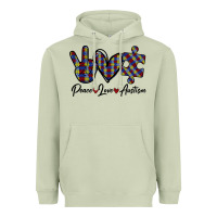 Matcha Peace Love Autism Heavyweight Hoodie - Bettercallsaul