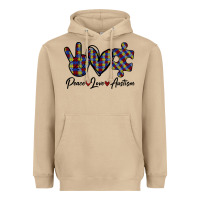 Mushroom Peace Love Autism Heavyweight Hoodie - Bettercallsaul