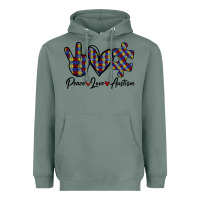 Sage Peace Love Autism Heavyweight Hoodie - Bettercallsaul