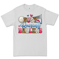 Dove Grey busy raising ballers volleyball Premium Tee - Zillion Design Studio