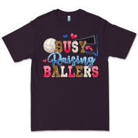 Plum busy raising ballers volleyball Premium Tee - Zillion Design Studio