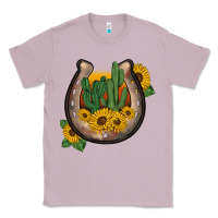 Lilac western horseshoe sunflower cactus Classic Tee - BarkalooDesign