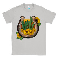 Moon Dust western horseshoe sunflower cactus Classic Tee - BarkalooDesign