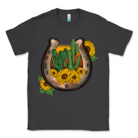 Smoke western horseshoe sunflower cactus Classic Tee - BarkalooDesign