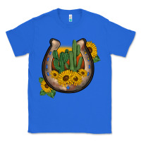 True Royal western horseshoe sunflower cactus Classic Tee - BarkalooDesign