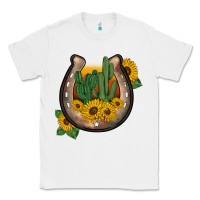 White western horseshoe sunflower cactus Classic Tee - BarkalooDesign