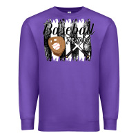 Purple Baseball Mama Premium Sweatshirt - Bettercallsaul