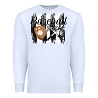 White Baseball Mama Premium Sweatshirt - Bettercallsaul