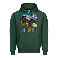 Sports Green Egg crusher png sublimation design download, Happy Zipper Hoodie - NancyCooperArtShop