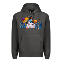 Charcoal Heather Stay Spooky Premium Hoodie - texasbilliewilder