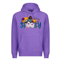 Purple Stay Spooky Premium Hoodie - texasbilliewilder