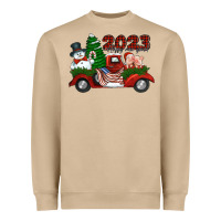Mushroom happy new year truck 2023 Heavyweight Sweatshirt - Jasminsmagicworld