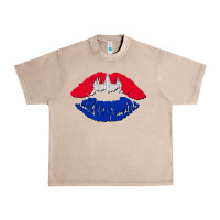 French Oak cambodian flag lips Urban Heavy Tee - AdoDesignShop