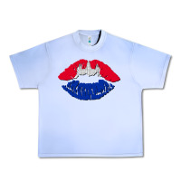 Grape Ice cambodian flag lips Urban Heavy Tee - AdoDesignShop