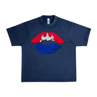 Navy cambodian flag lips Urban Heavy Tee - AdoDesignShop