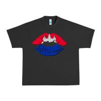 Pigment Black cambodian flag lips Urban Heavy Tee - AdoDesignShop