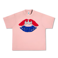 Salmon cambodian flag lips Urban Heavy Tee - AdoDesignShop