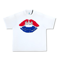 White cambodian flag lips Urban Heavy Tee - AdoDesignShop