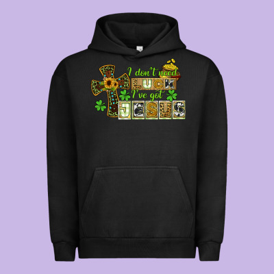 I Dont Need Luck Ive Got Jesus Urban Hoodie Designed By Cowgirlartshop