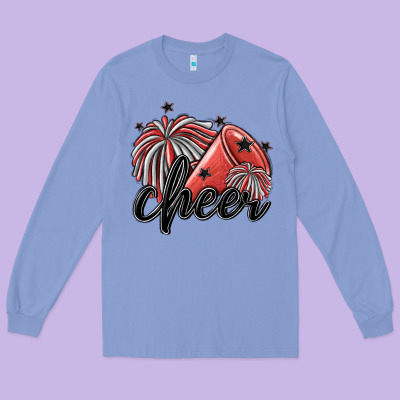 Cheer Long Sleeve Tee Designed By Maliassmallbusiness
