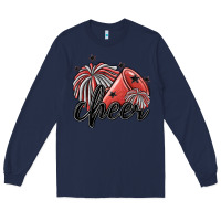 Navy cheer Long Sleeve Tee - MaliasSmallBusiness
