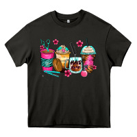 Asphalt hairstylist coffee cups Heavy Core Tee - Zillion Design Studio