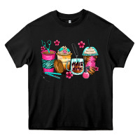 Black hairstylist coffee cups Heavy Core Tee - Zillion Design Studio
