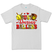 Dove Grey busy raising ballers softball Premium Tee - Zillion Design Studio
