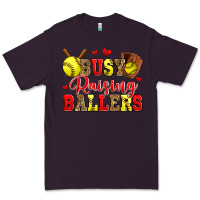 Plum busy raising ballers softball Premium Tee - Zillion Design Studio
