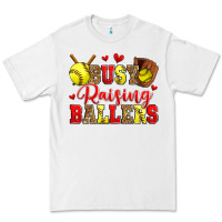 White busy raising ballers softball Premium Tee - Zillion Design Studio