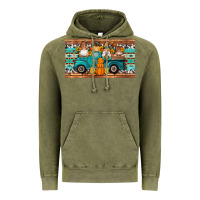 Vintage Olive fall gnomes truck sippy cup Vintage Hoodie - Artiststas