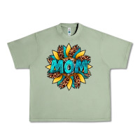 Oil Green sunflower mom leopard Urban Heavy Tee - Artiststas