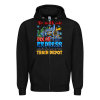 Black thr north pole polar express admit one round trip Zipper Hoodie - MaliasSmallBusiness