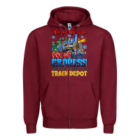 Burgundy thr north pole polar express admit one round trip Zipper Hoodie - MaliasSmallBusiness