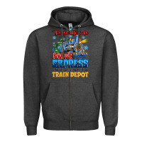 Charcoal Heather thr north pole polar express admit one round trip Zipper Hoodie - MaliasSmallBusiness